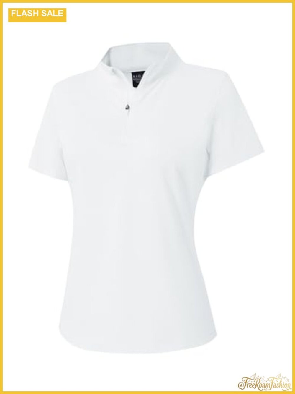 Quarter Zip Pullover Short Sleeve Performance Golf Polo UPF 50+ Moisture Wicking